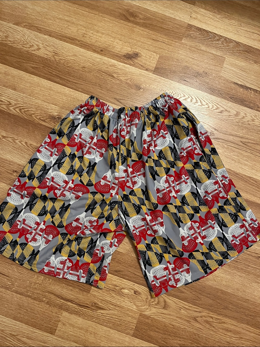 Men's Athletic Shorts in Maryland LAX print